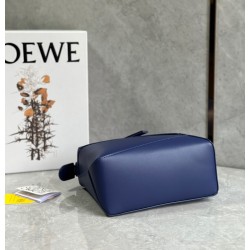 Loewe Puzzle Edge Small Bag In Deep Purple Satin Calfskin 313