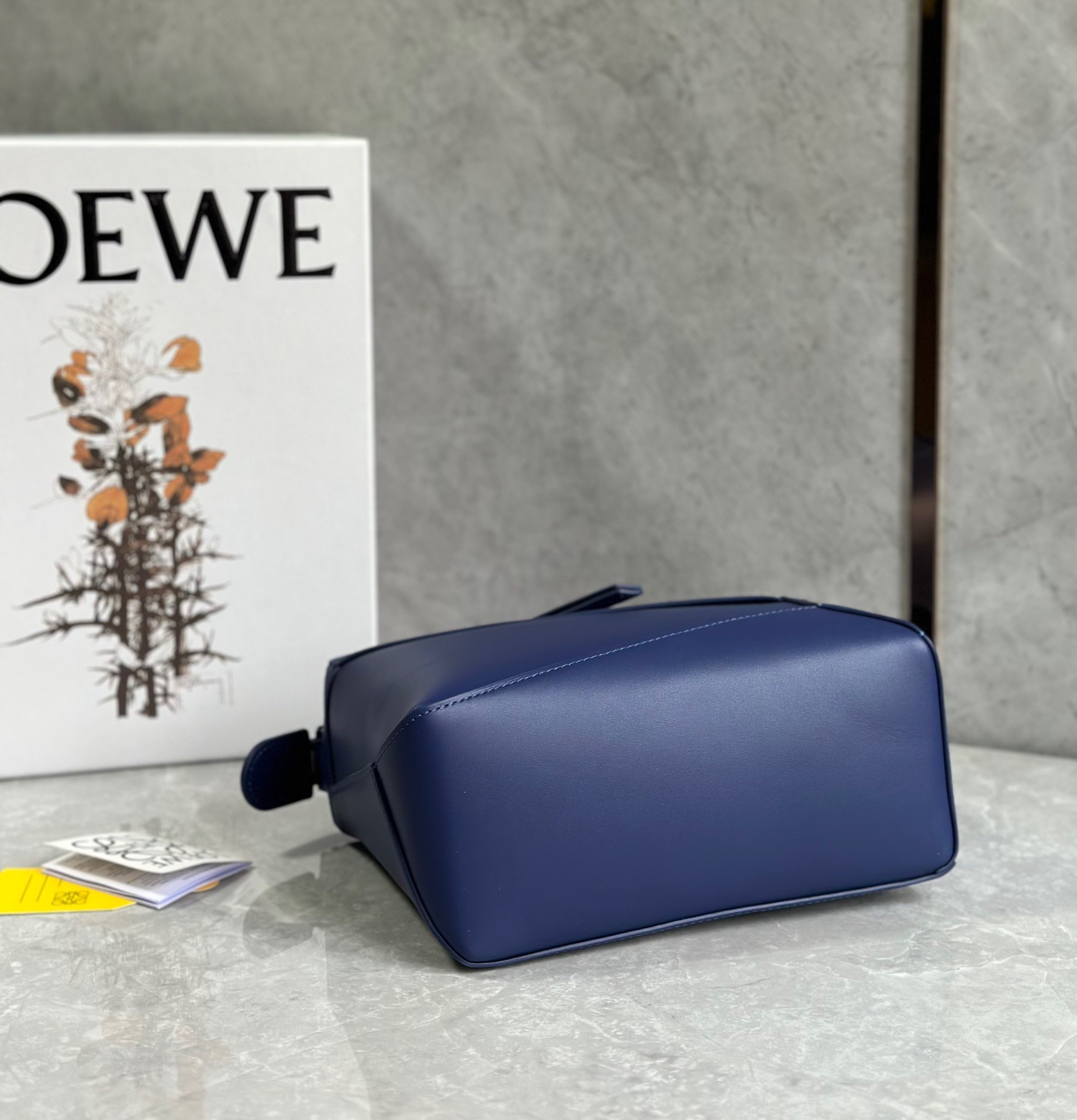 Loewe Puzzle Edge Small Bag In Deep Purple Satin Calfskin 313