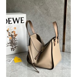 Loewe Compact Hammock Bag in Sand Grained Calfskin 394