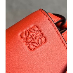 Loewe Gate Dual Mini Bag in Sunrise Orange Calfskin 518