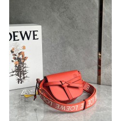 Loewe Gate Dual Mini Bag in Sunrise Orange Calfskin 518