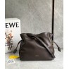 Loewe Flamenco Clutch Bag in Chocolate Nappa Calfskin 548