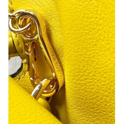 Loewe Flamenco Nano Clutch In Yellow Nappa Leather 607