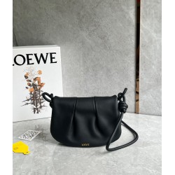 Loewe Paseo Satchel Bag in Black Nappa Leather 645