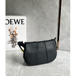 Loewe Paseo Satchel Bag in Black Nappa Leather 645