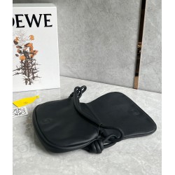 Loewe Paseo Satchel Bag in Black Nappa Leather 645