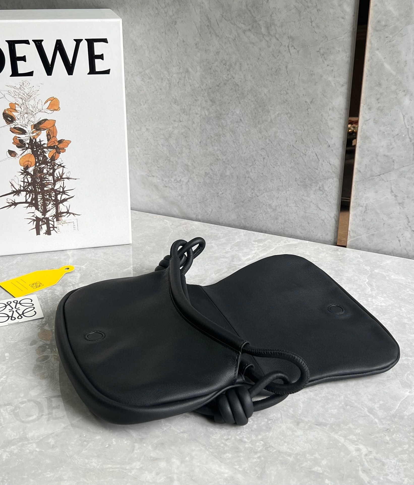 Loewe Paseo Satchel Bag in Black Nappa Leather 645