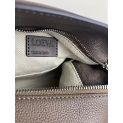 Loewe Small Puzzle Bag In Dark Taupe Grained Calfskin 686