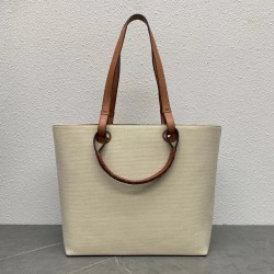 Loewe Anagram Medium Tote Bag In Jacquard and Calfskin  716