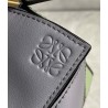 Loewe Puzzle Mini Bag In Asphalt Grey/Nude/Green Calfskin 744