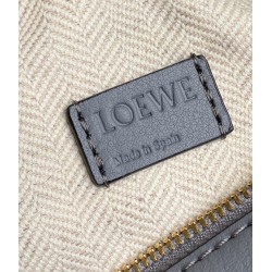 Loewe Puzzle Mini Bag In Asphalt Grey/Nude/Green Calfskin 744