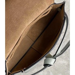Loewe Mini Gate Dual Bag In Ash Grey Calfskin 773