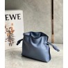 Loewe Flamenco Mini Clutch In Atlantic Blue Nappa Leather 834