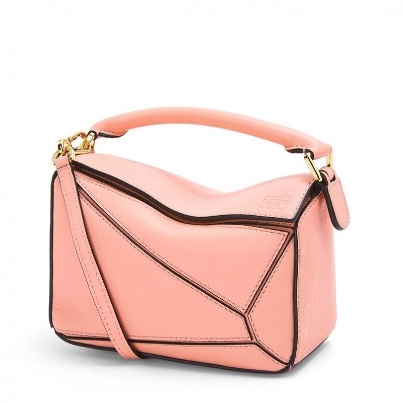 Loewe Puzzle Mini Bag In Blossom Calfskin Leather 340