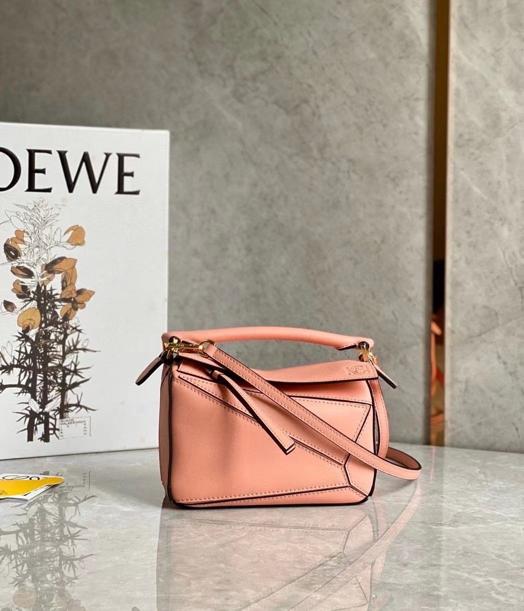 Loewe Puzzle Mini Bag In Blossom Calfskin Leather 340