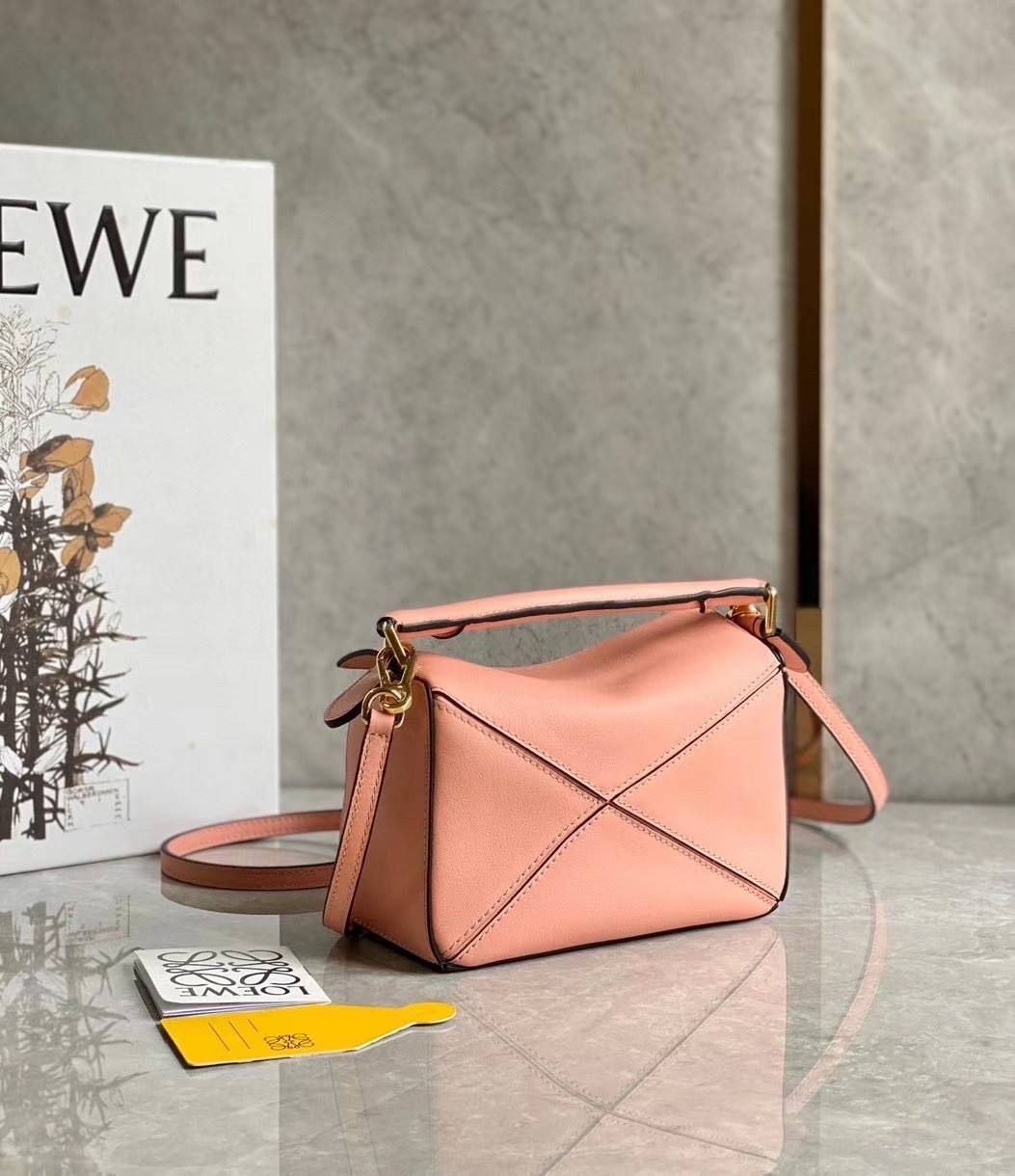 Loewe Puzzle Mini Bag In Blossom Calfskin Leather 340