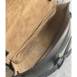 Loewe Mini Gate Dual Bag In Black Calfskin 453