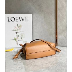 Loewe Flamenco Mini Clutch In Brown Nappa Leather 519