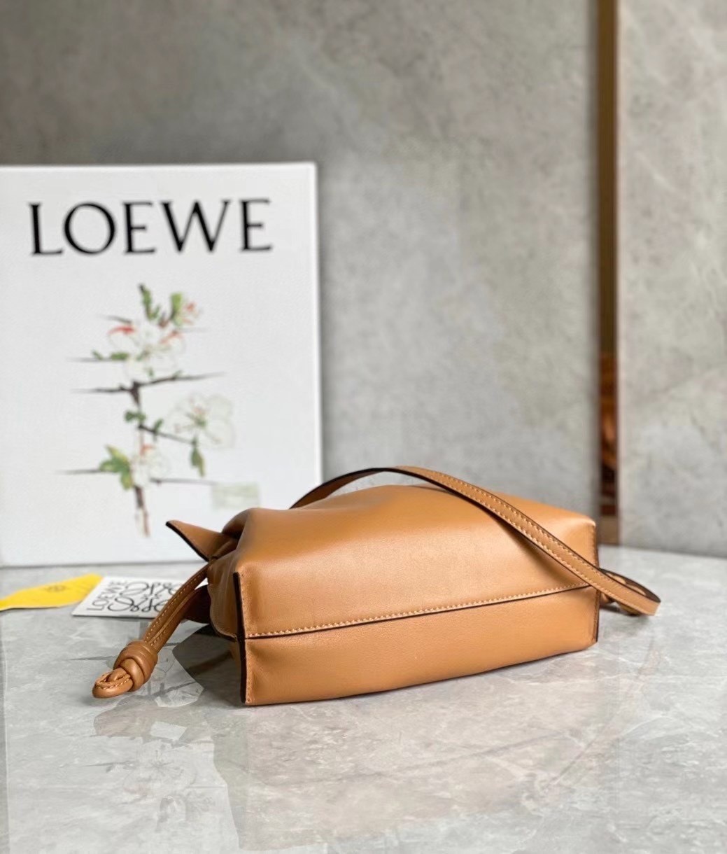 Loewe Flamenco Mini Clutch In Brown Nappa Leather 519