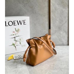 Loewe Flamenco Mini Clutch In Brown Nappa Leather 519