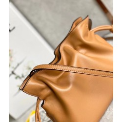 Loewe Flamenco Mini Clutch In Brown Nappa Leather 519