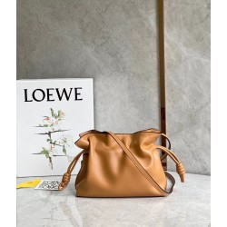 Loewe Flamenco Mini Clutch In Brown Nappa Leather 519