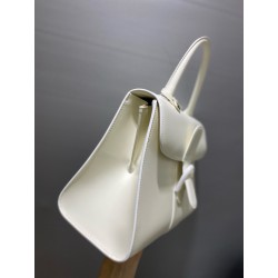 Delvaux Brillant MM Bag in Ivory Box Calf Leather 997