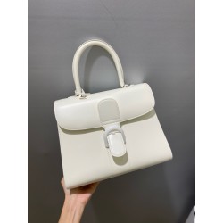 Delvaux Brillant MM Bag in Ivory Box Calf Leather 997