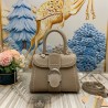 Delvaux Brillant Mini Surpique Bag in Grey Rodeo Calf Leather 089