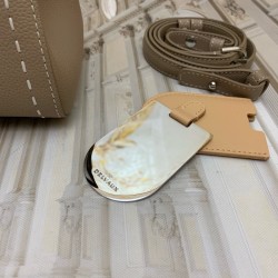 Delvaux Brillant Mini Surpique Bag in Grey Rodeo Calf Leather 089