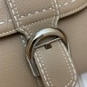 Delvaux Brillant Mini Surpique Bag in Grey Rodeo Calf Leather 089