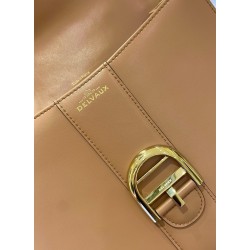 Delvaux Brillant MM Bag in Tender Beige Box Calf Leather 235