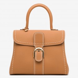 Delvaux Brillant MM Surpique Bag in Brown Rodeo Calf Leather 978