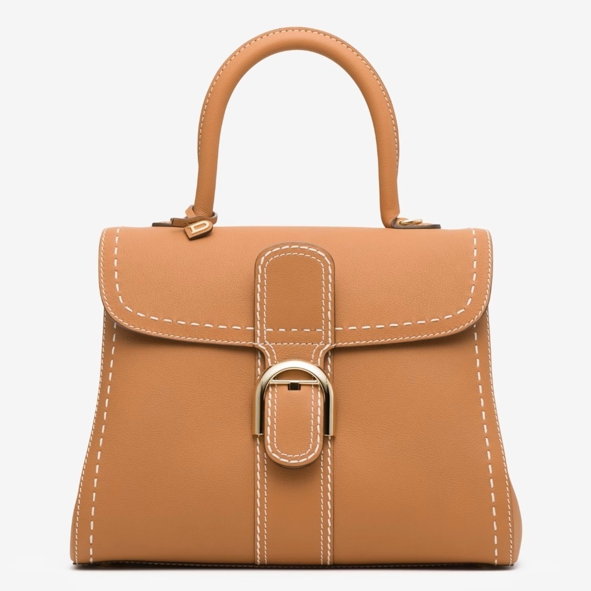 Delvaux Brillant MM Surpique Bag in Brown Rodeo Calf Leather 978