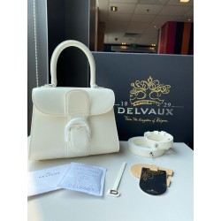 Delvaux Brillant Mini Bag in Ivory Box Calf Leather 654