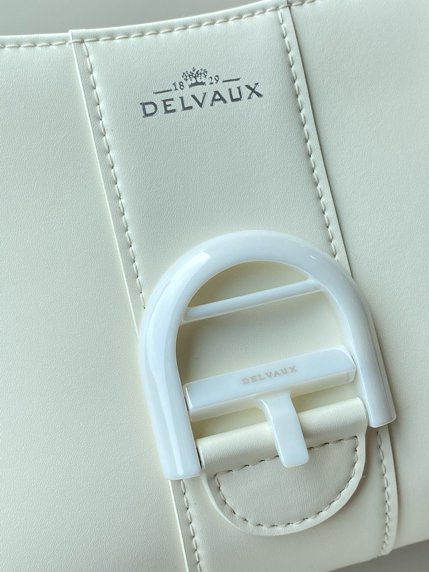 Delvaux Brillant Mini Bag in Ivory Box Calf Leather 654