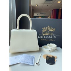 Delvaux Brillant Mini Bag in Ivory Box Calf Leather 654