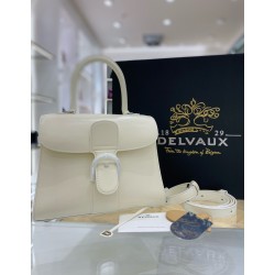 Delvaux Brillant PM Bag in Ivory Box Calf Leather 685