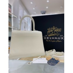 Delvaux Brillant PM Bag in Ivory Box Calf Leather 685
