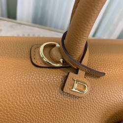 Delvaux Brillant MM Bag in Brown Rodeo Calf Leather 753