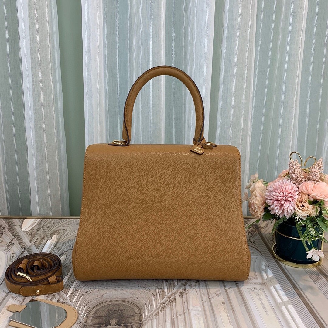 Delvaux Brillant MM Bag in Brown Rodeo Calf Leather 753