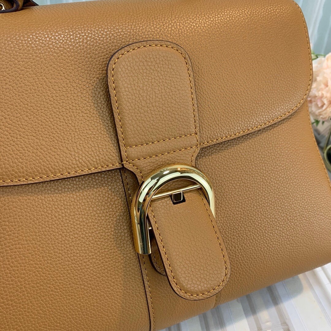 Delvaux Brillant MM Bag in Brown Rodeo Calf Leather 753