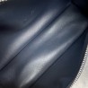 Loro Piana Extra Pocket Pouch L19 in Dark Blue Grained Leather 816