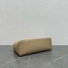 Loro Piana Extra Pocket Pouch L27 in Beige Grained Leather 983