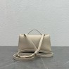 Loro Piana Extra Pocket Pouch L19 in White Grained Leather 009