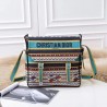 Dior Diorcamp Messenger Bag In Turquoise Embroidered Canvas 282