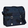 Dior Diorcamp Messenger Bag In Blue Camouflage Canvas 300