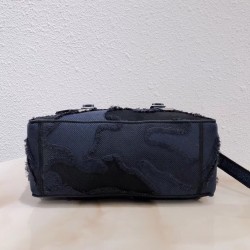 Dior Diorcamp Messenger Bag In Blue Camouflage Canvas 300