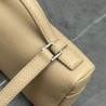 Loro Piana Extra Pocket Pouch L19 in Beige Grained Leather 795