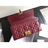 Dior DiorAddict Continental Wallet In Bordeaux Lambskin 935